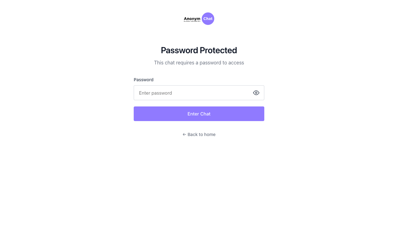 Password Protected Chat